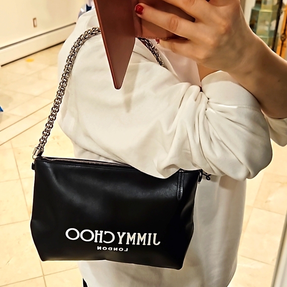 JIMMY CHOO Callie logo-print leather shoulder bag - Picture 10 of 15